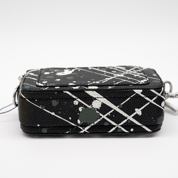 Marc Jacobs Paint Splatter Black multicolor Snapshot Bag Shoulder - Picture 5 of 9